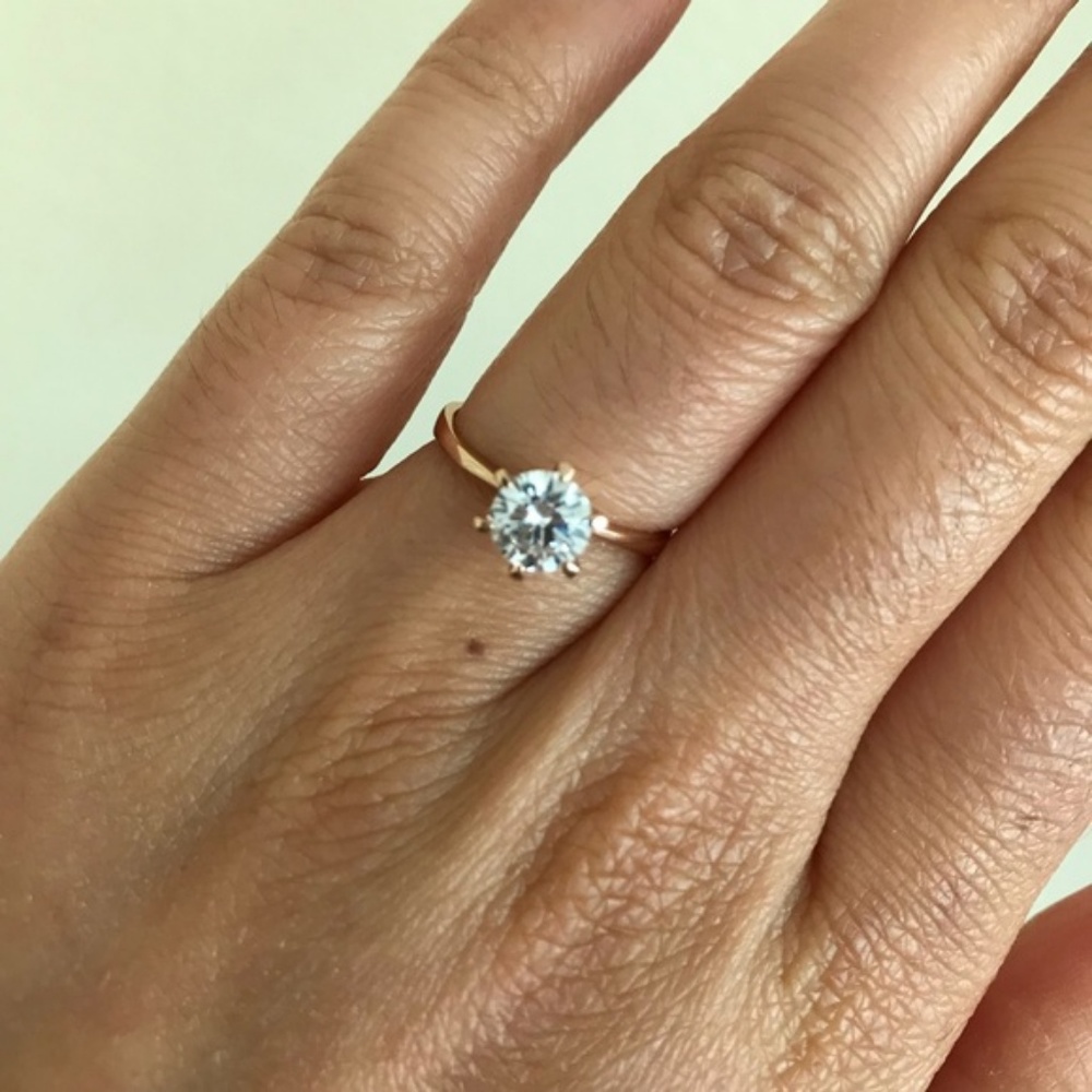 5⭐️ FAV BESTSELLER rose gold cubic zirconia ring